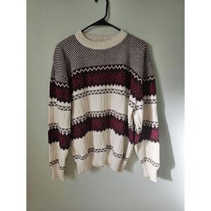 vintage Hardwood & Pine Men's sweater size Large Made in Turkey Patterned